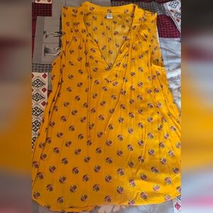 Old Navy Yellow Floral Tank